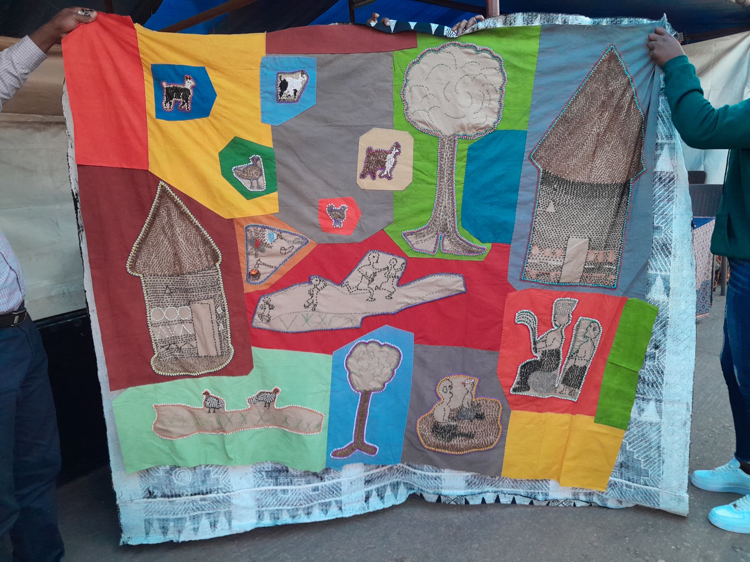 Custom Beaded Quilt