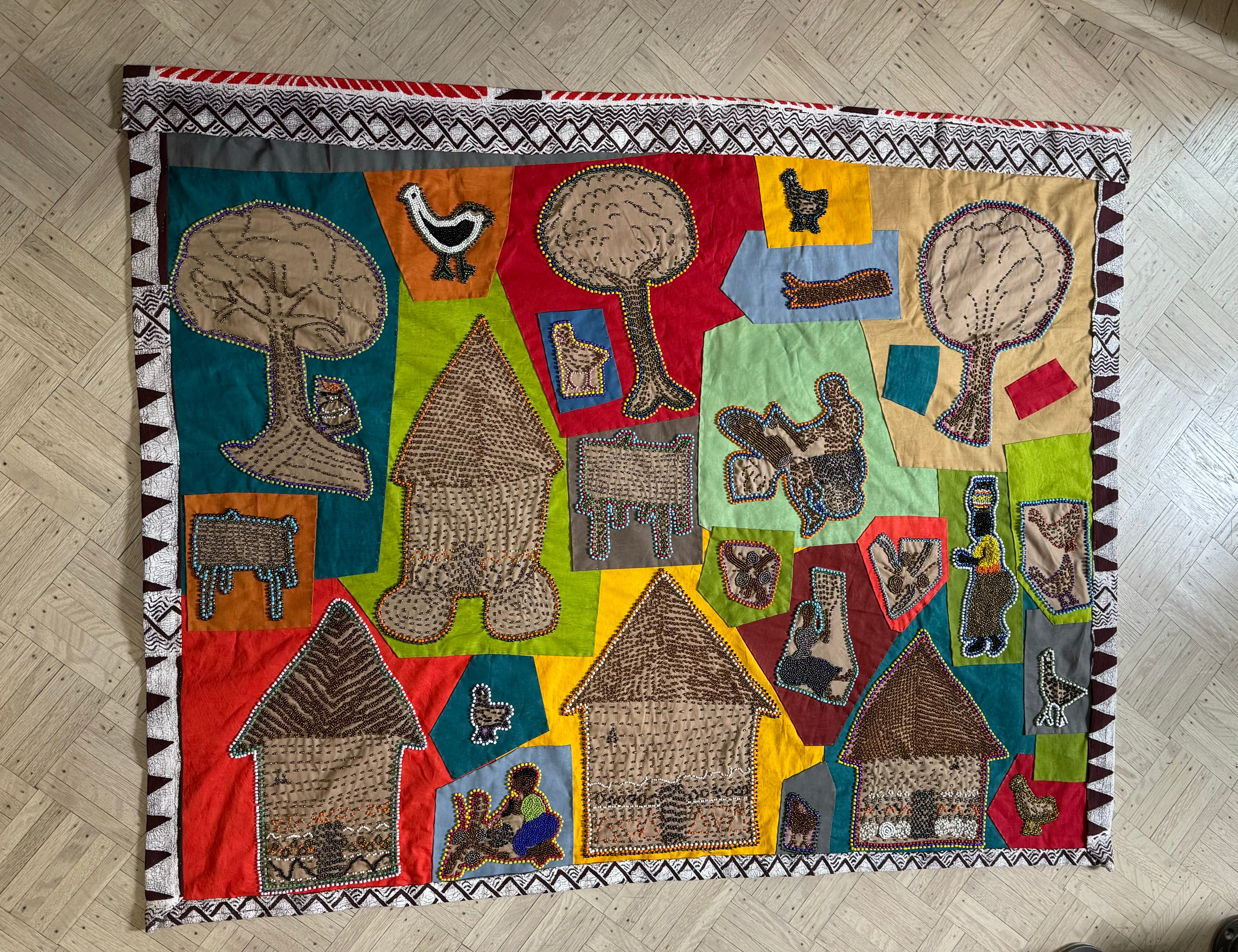 Custom Beaded Quilt