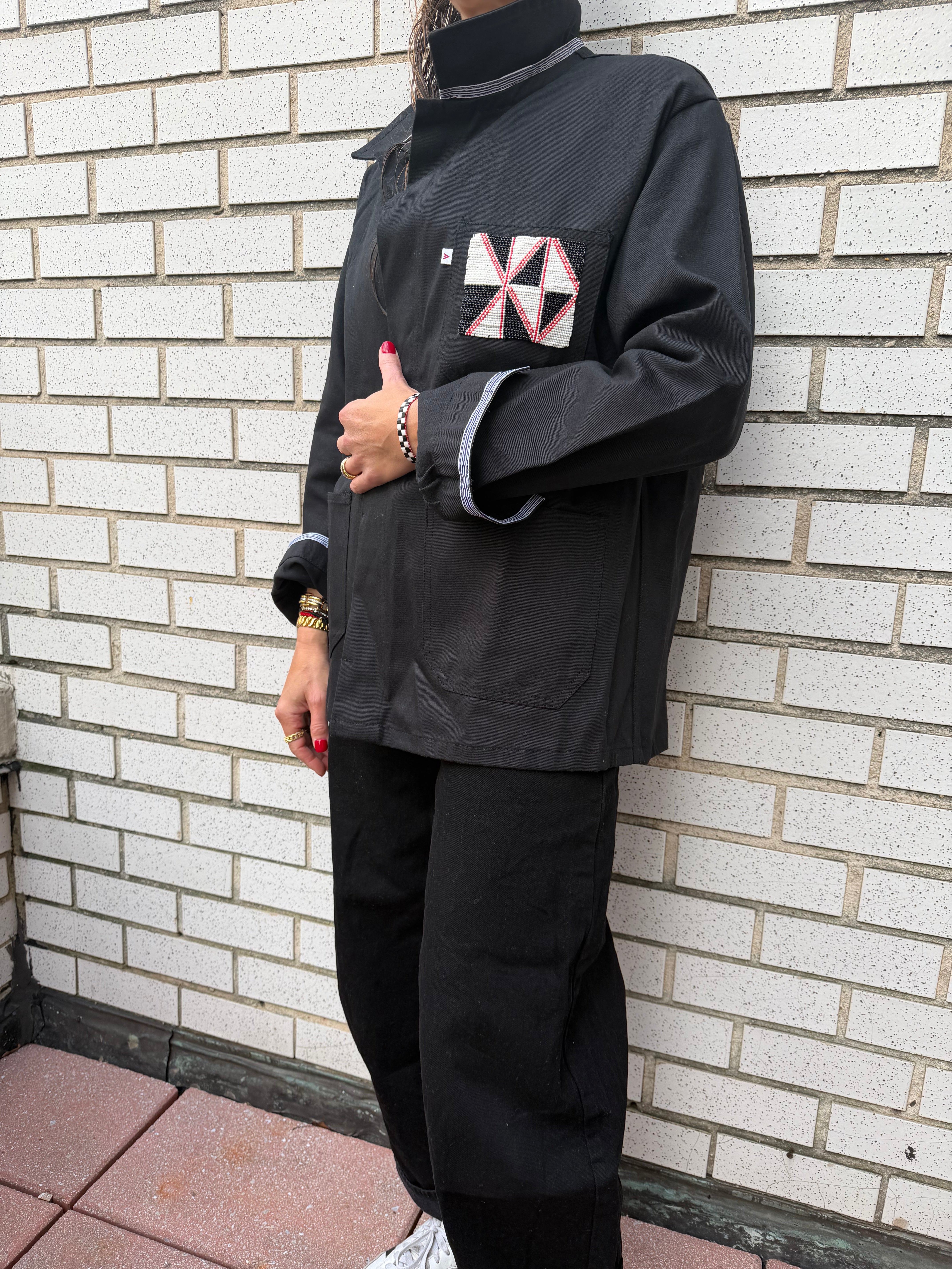 AU BOULOT WORKWEAR x MOIO BLACK JACKET - M